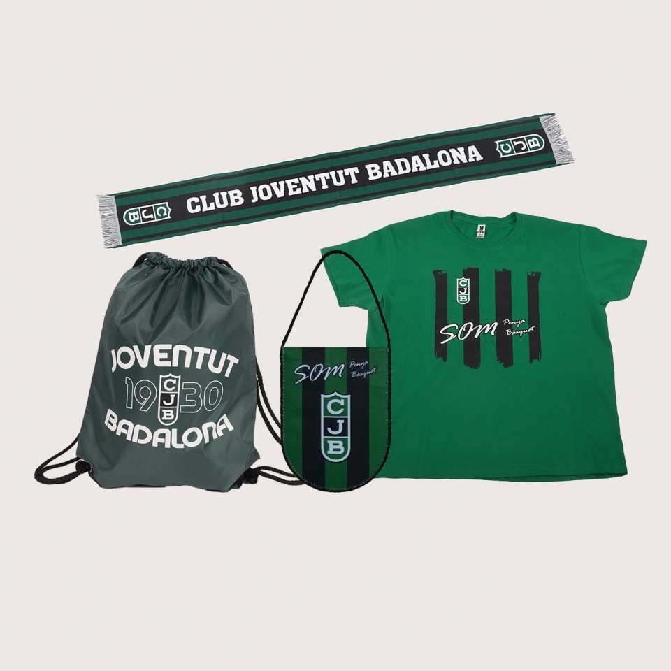BUFANDA+CAMISETA+BANDERÍN+BOLSA